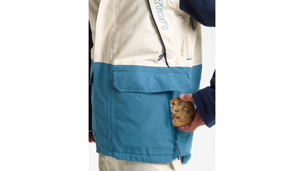Burton Breach Insulated Jacket - Mens, Dress Blue / Almond Milk / Storm Blue, Extra Large, 10180106401-XL