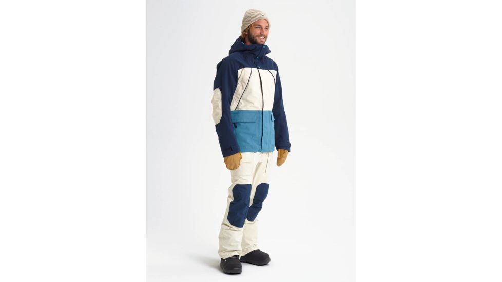 Burton Breach Insulated Jacket - Mens, Dress Blue / Almond Milk / Storm Blue, Extra Large, 10180106401-XL