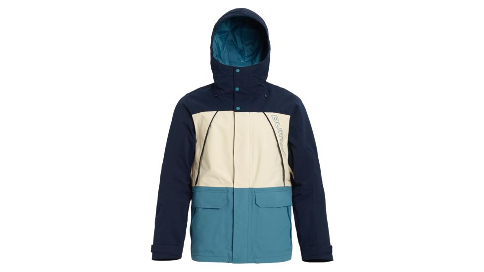 Burton Breach Insulated Jacket - Mens, Dress Blue / Almond Milk / Storm Blue, Extra Large, 10180106401-XL