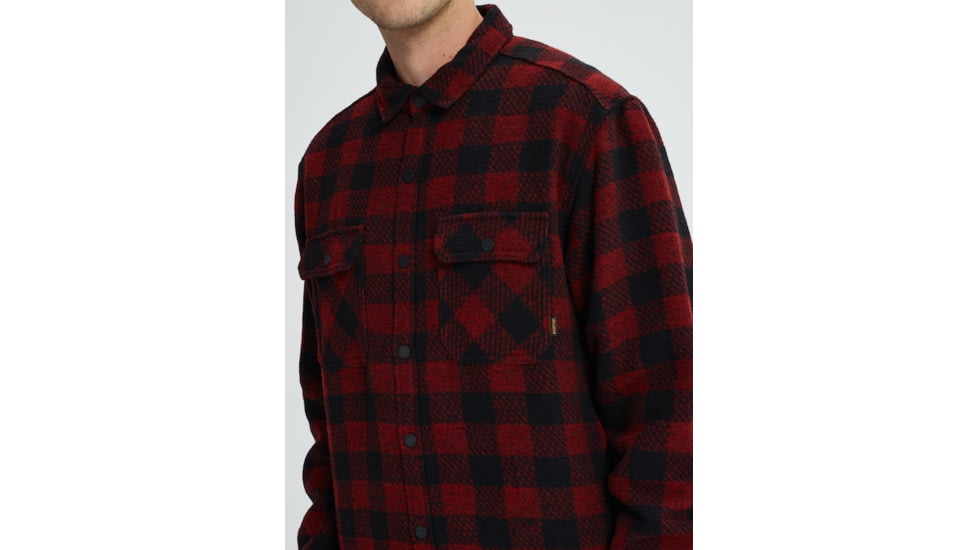 Burton Brighton Insulated Flannel Jacket - Mens, Bitters Htr Buff Pld, Extra Large, 18949101600XL