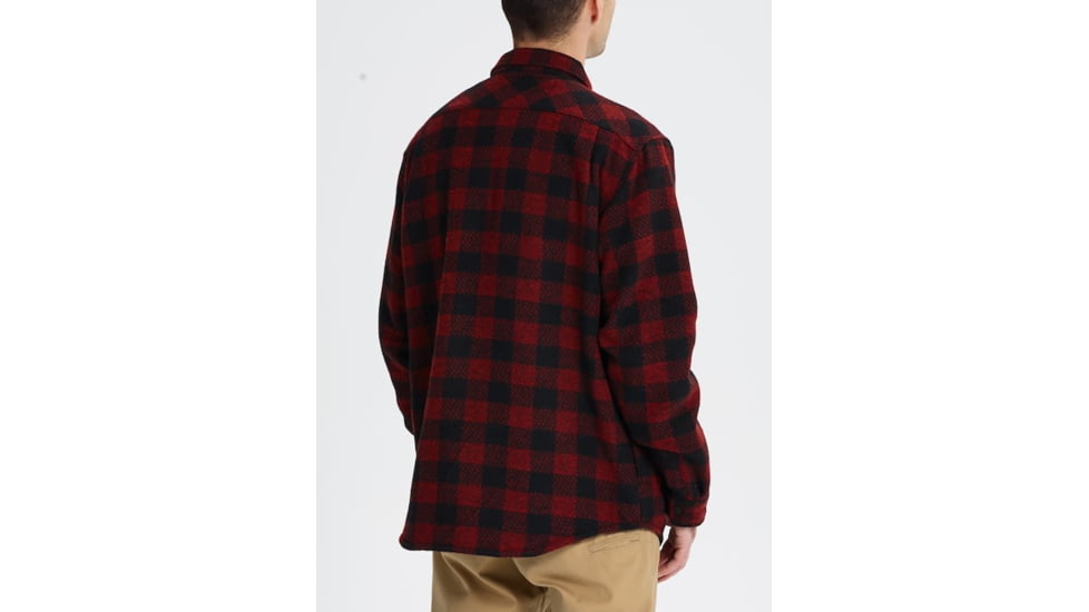 Burton Brighton Insulated Flannel Jacket - Mens, Bitters Htr Buff Pld, Extra Large, 18949101600XL