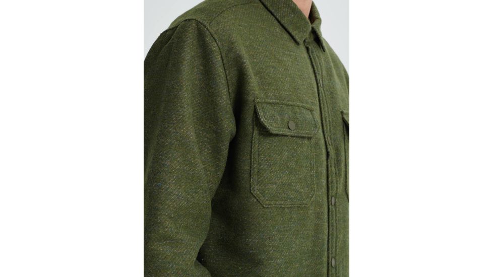 Burton Brighton Insulated Flannel - Mens, Dusty Olive Twill Yd, Large, 18949101965L