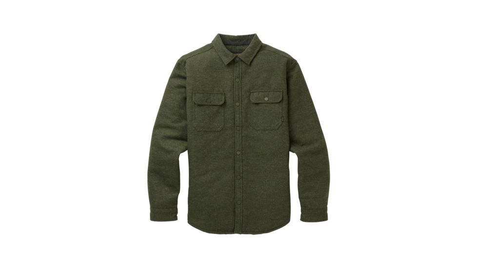 Burton Brighton Insulated Flannel - Mens, Dusty Olive Twill Yd, Large, 18949101965L