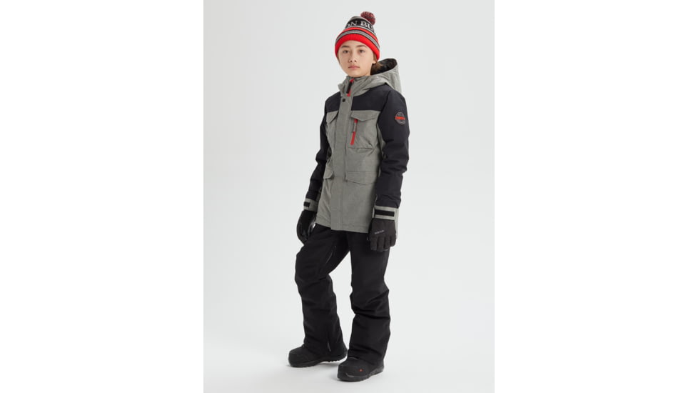 Burton Covert Jacket - Kids, Bog Heather / True Black, Small, 20537101020-S