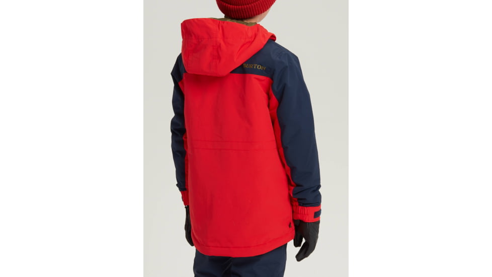 Burton Covert Jacket - Kids, Flame Scarlet / Dress Blue, Large, 20537101600-L