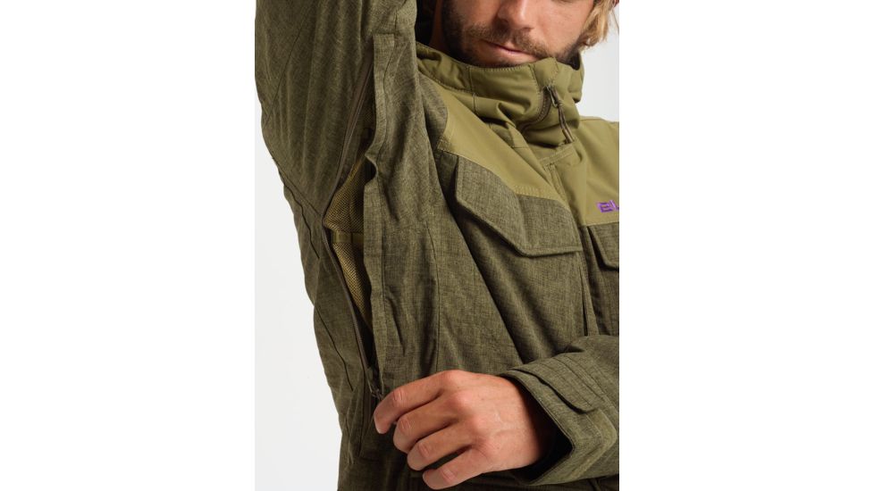 Burton Covert Jacket - Mens, Keef Heather / Martini Olive, Medium, 13065105300-M