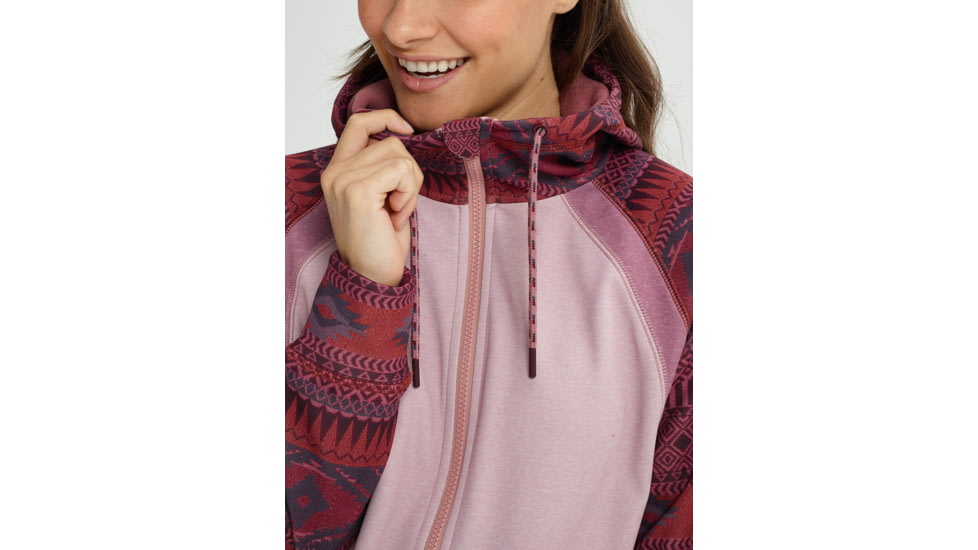 Burton Crown Bonded Full-Zip Hoodie - Womens, Prfrya/Fawnht, Medium, 17447104960M
