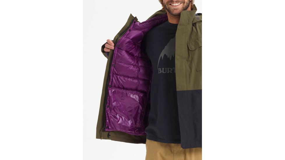 Burton Edgecomb 3-in-1 Jacket - Mens, Keef / True Black, Medium, 20527101300-M