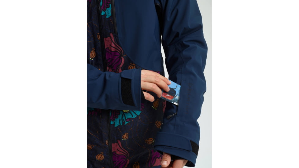 Burton Embark Jacket - Womens, Dress Blue / Bona Flora, Small, 10010106401-S