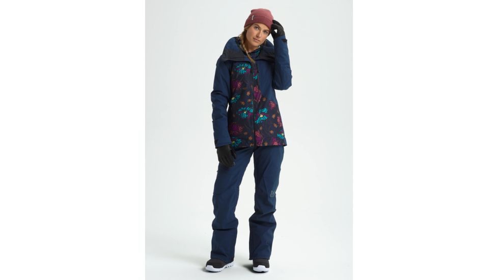 Burton Embark Jacket - Womens, Dress Blue / Bona Flora, Small, 10010106401-S