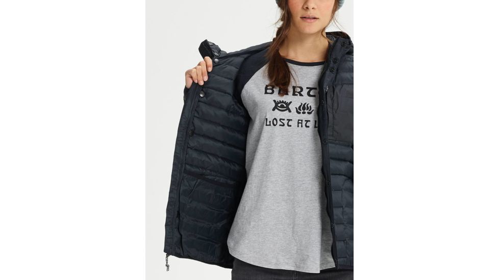Burton Evergreen Down Hooded Insulator - Womens, True Black, Extra Small, 17165101001XS