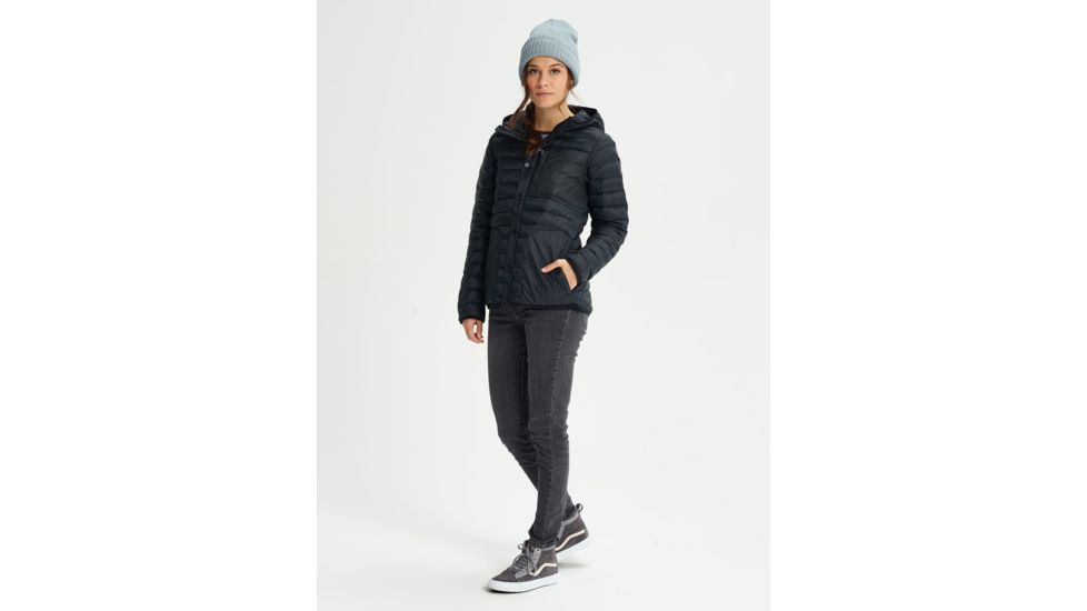Burton Evergreen Down Hooded Insulator - Womens, True Black, Extra Small, 17165101001XS