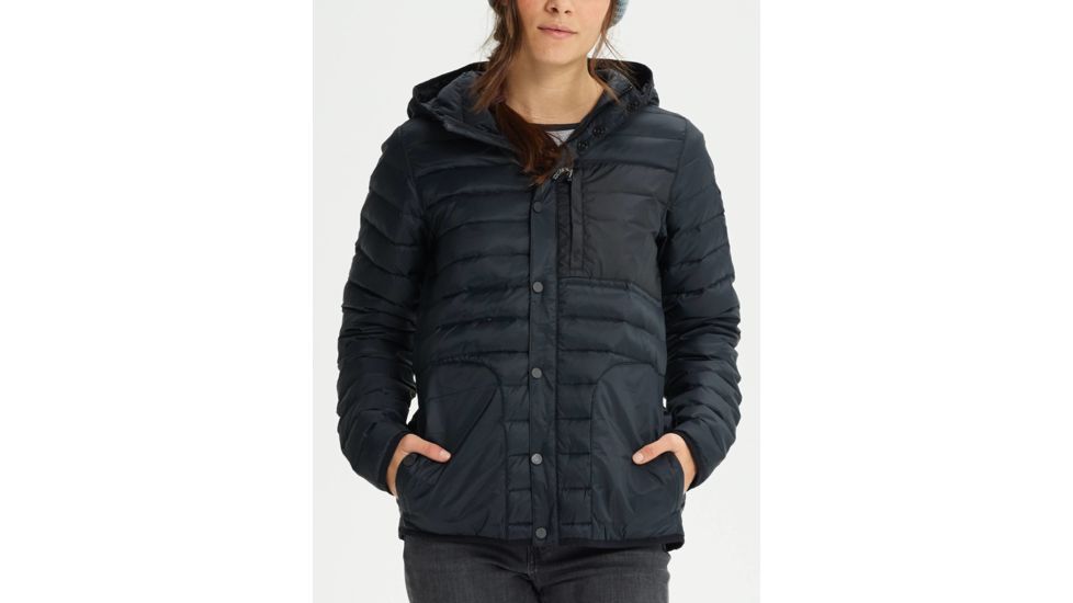 Burton Evergreen Down Hooded Insulator - Womens, True Black, Extra Small, 17165101001XS