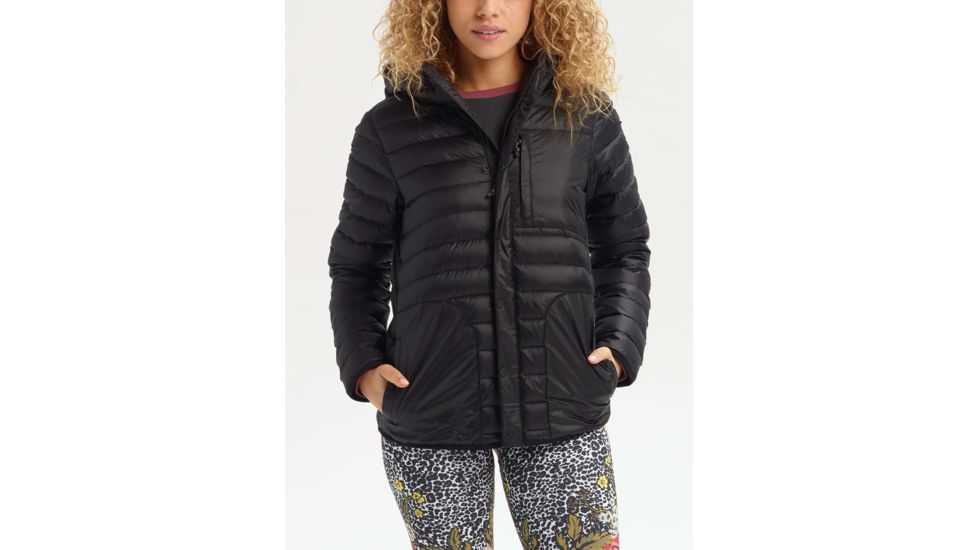 Burton Evergreen Down Hoody Insulator -Womens, True Black, Large, 19015102001-L