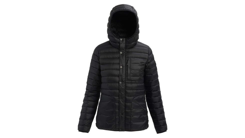 Burton Evergreen Down Hoody Insulator -Womens, True Black, Large, 19015102001-L