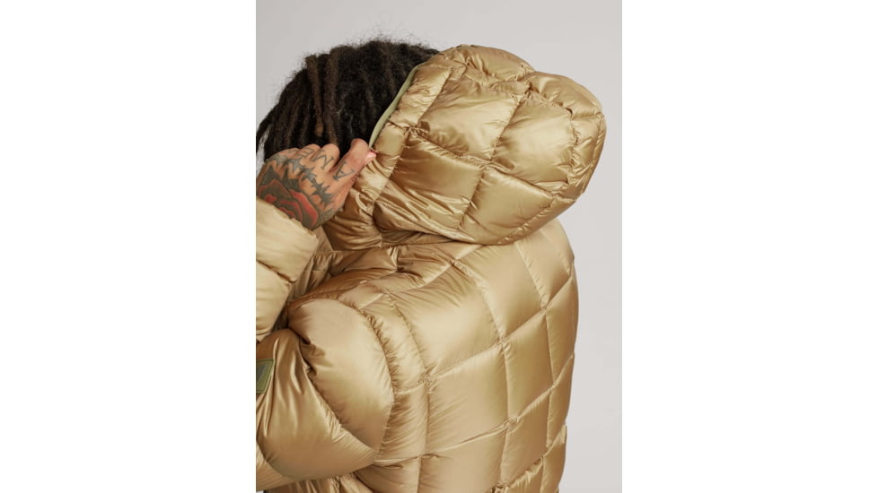 Burton Evergreen Hooded Down Jacket - Mens, Kelp, Medium, 17168104250-M