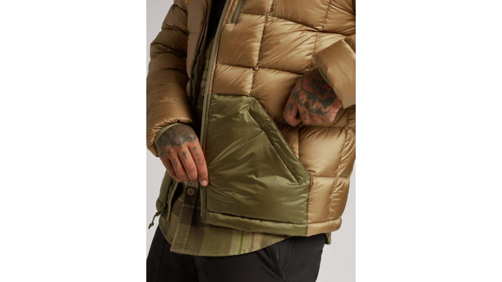 Burton Evergreen Hooded Down Jacket - Mens, Kelp, Medium, 17168104250-M