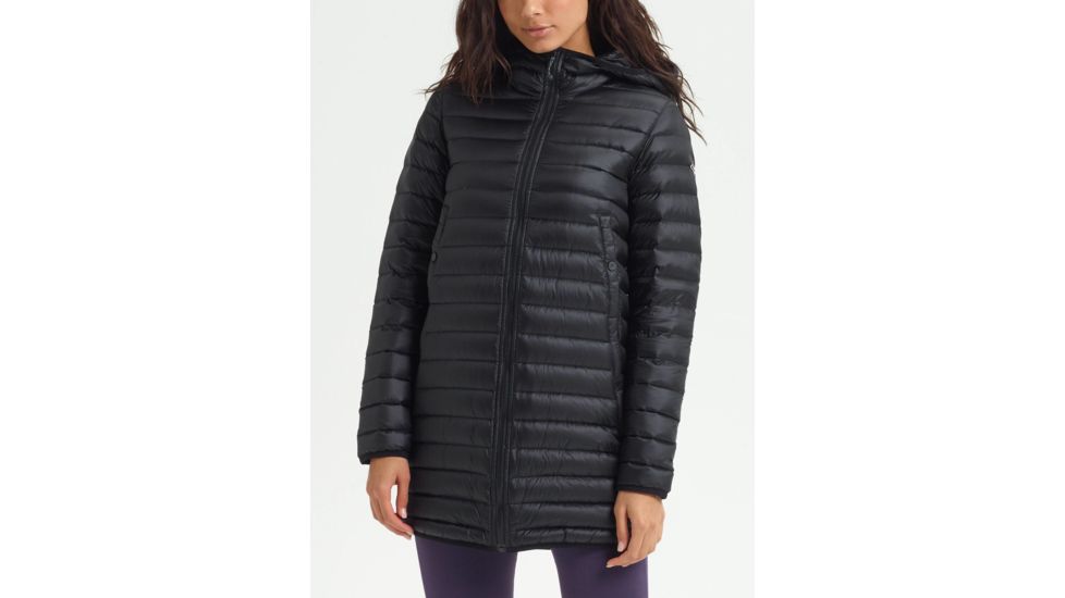 Burton Evergreen Long Down Jacket - Womens, True Black, Small, 20516101001-S