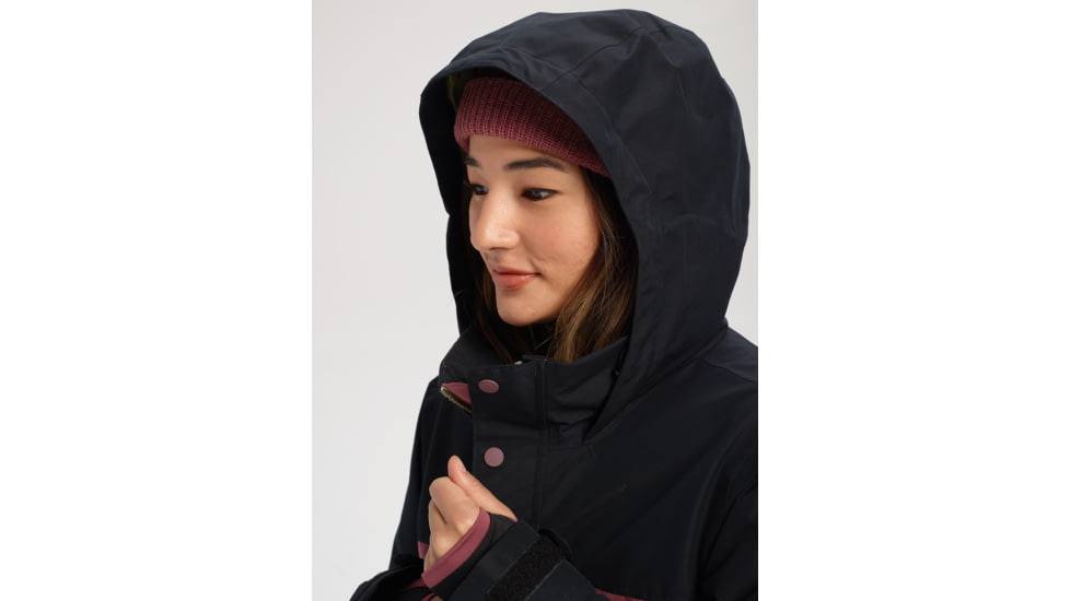 Burton Eyris Jacket - Womens, True Black / Rose Brown, Small, 20551101001-S