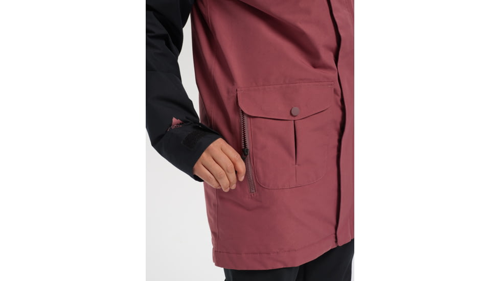 Burton Eyris Jacket - Womens, True Black / Rose Brown, Small, 20551101001-S