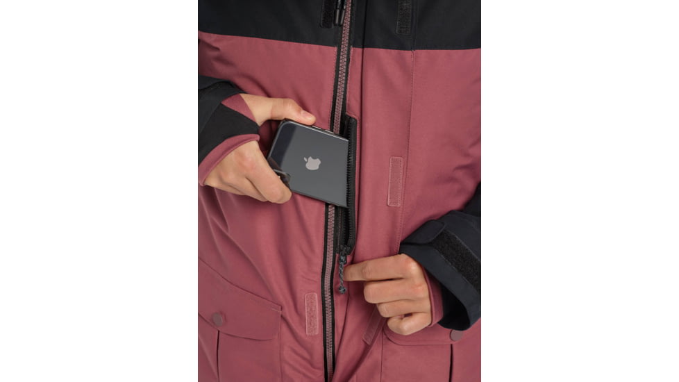 Burton Eyris Jacket - Womens, True Black / Rose Brown, Small, 20551101001-S