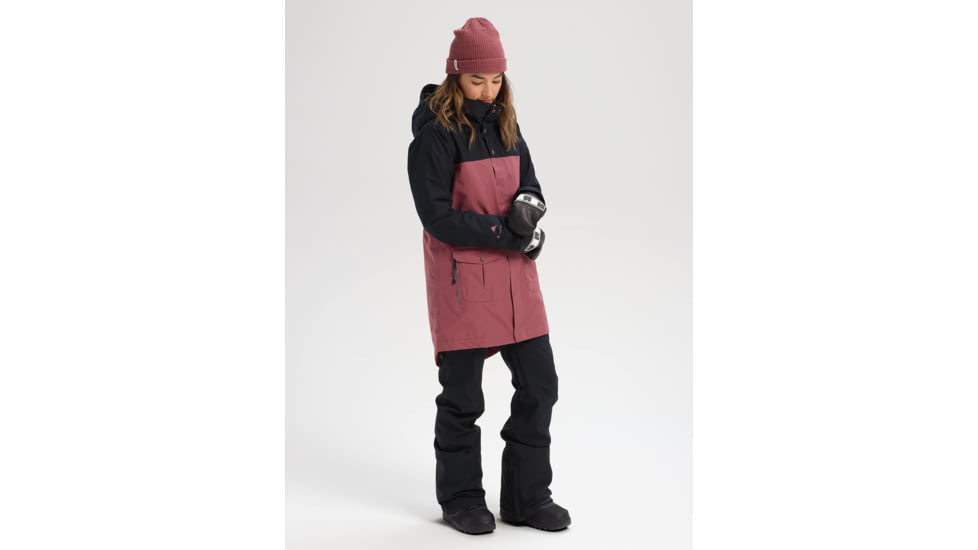 Burton Eyris Jacket - Womens, True Black / Rose Brown, Small, 20551101001-S