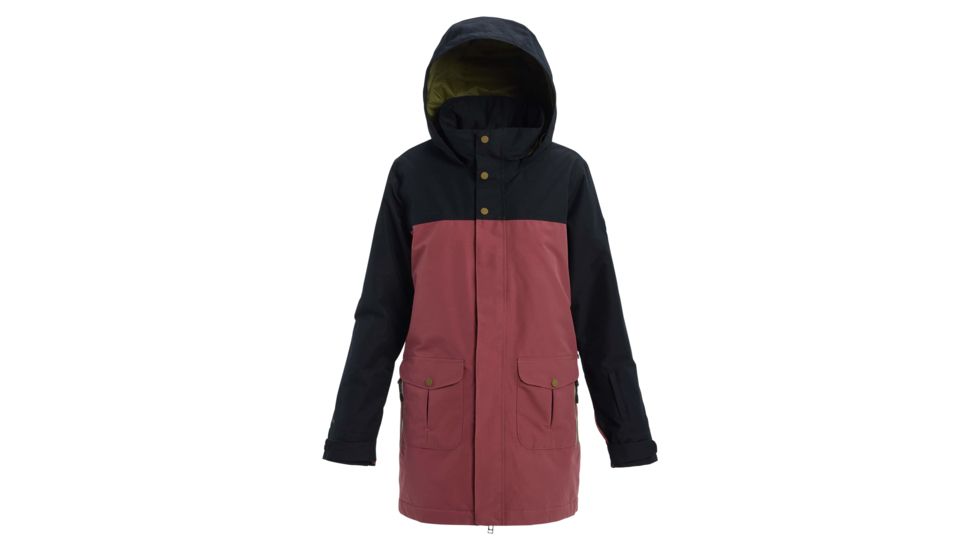 Burton Eyris Jacket - Womens, True Black / Rose Brown, Small, 20551101001-S