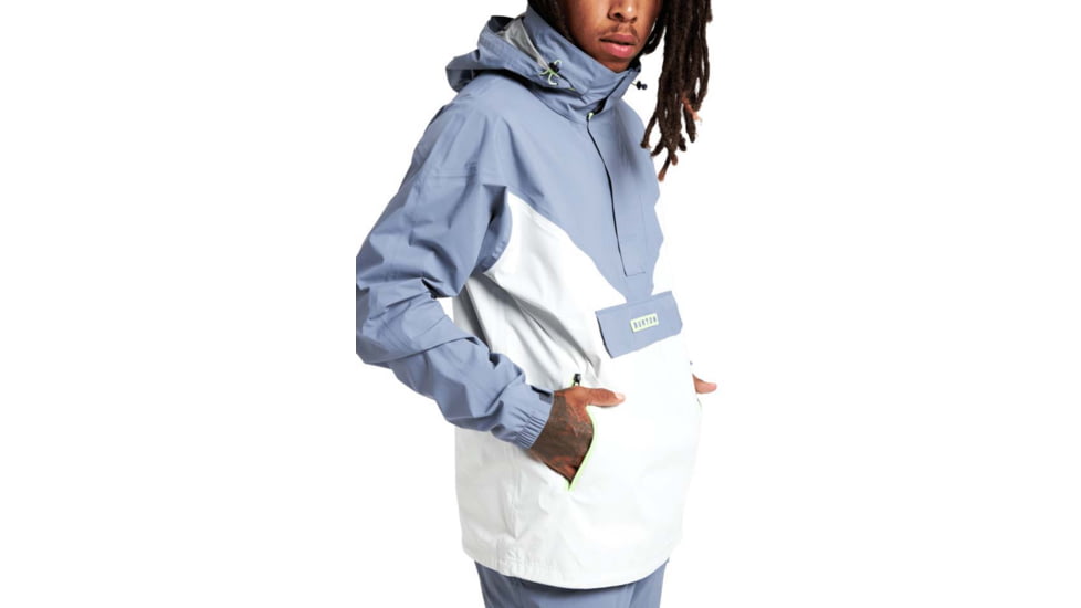 Burton Freelight Jacket - Mens, Folkstone Gray/Stout White, 2XL, 22697100020-XXL