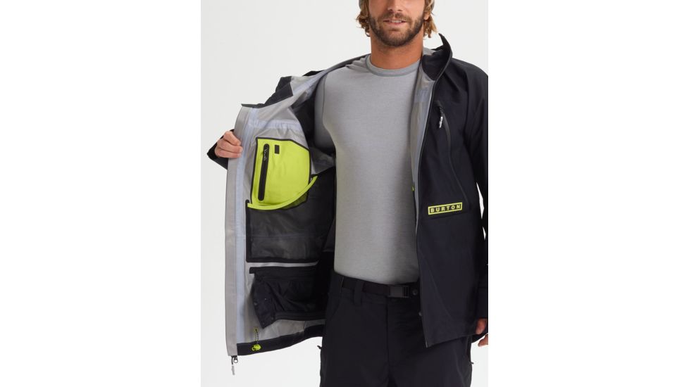 Burton Frostner Jacket, 3L - Mens, True Black, Medium, 21468100001-M