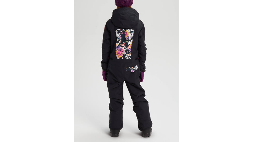 Burton Game Piece One Piece Jacket - Kids, True Black / Secret Garden, Large, 20559101001-L