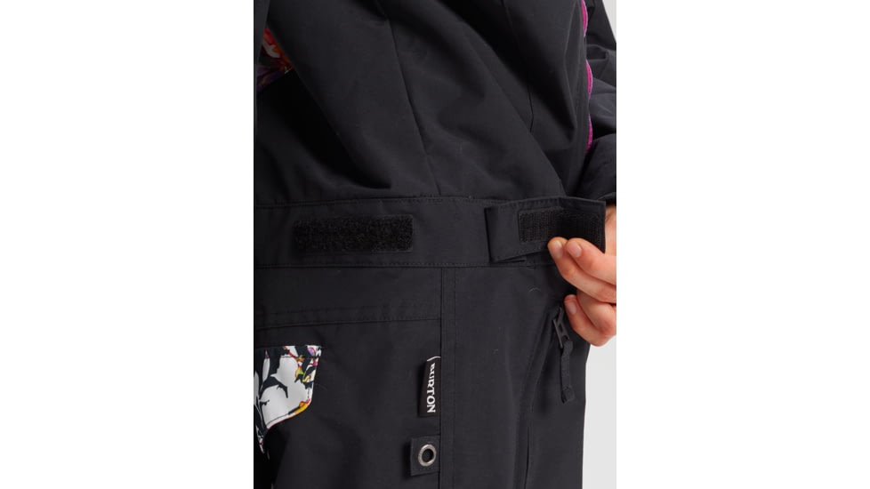 Burton Game Piece One Piece Jacket - Kids, True Black / Secret Garden, Large, 20559101001-L