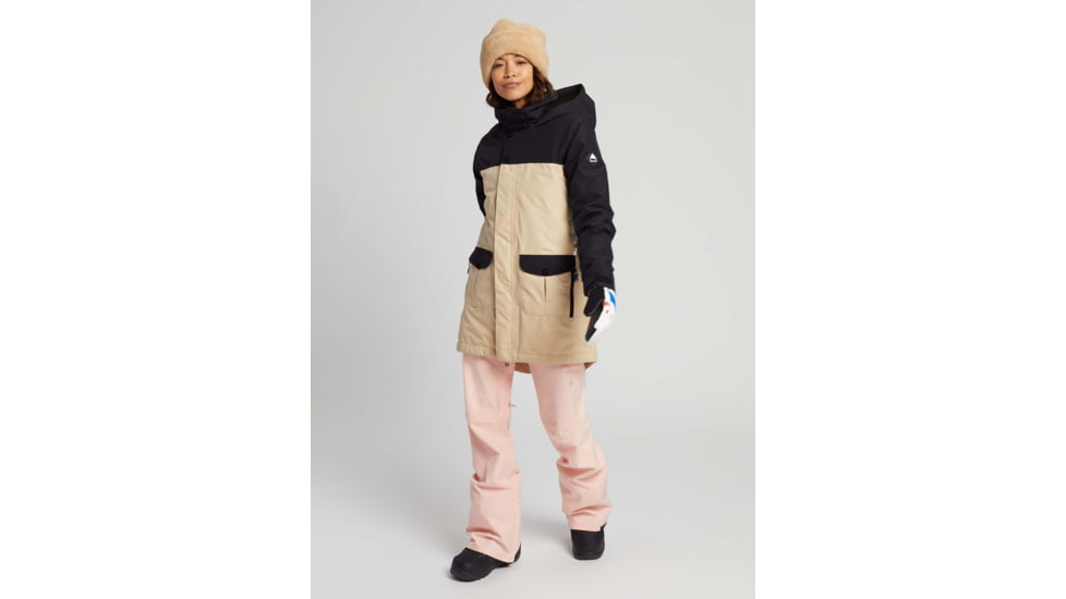 Burton GORE-TEX Eyris Jacket - Womens, True Black/Irish Cream, Extra Small, 20551102001-XS