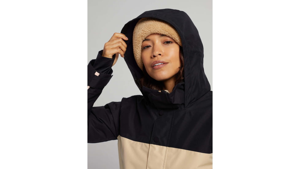 Burton GORE-TEX Eyris Jacket - Womens, True Black/Irish Cream, Extra Small, 20551102001-XS