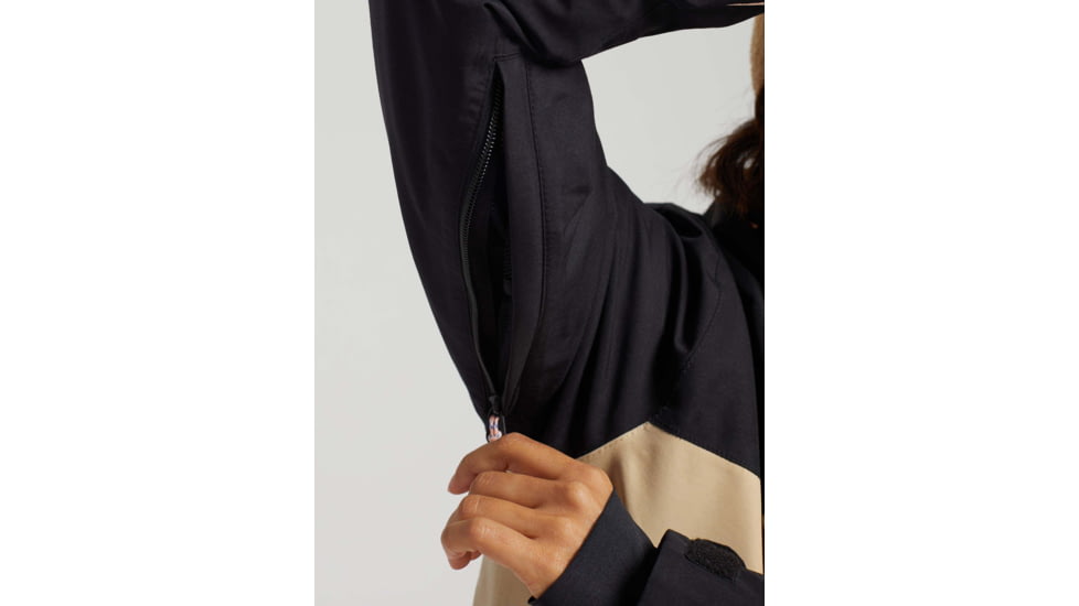 Burton GORE-TEX Eyris Jacket - Womens, True Black/Irish Cream, Extra Small, 20551102001-XS