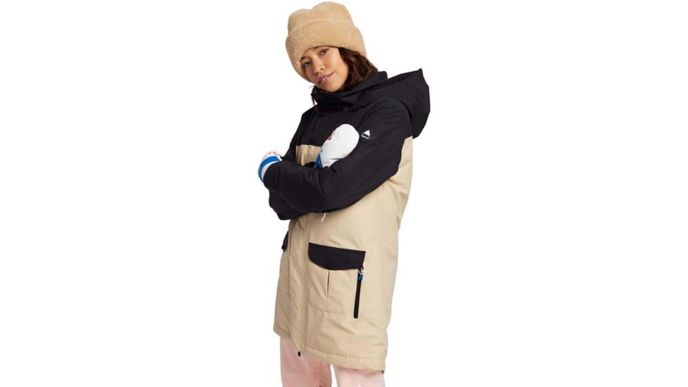 Burton GORE-TEX Eyris Jacket - Womens, True Black/Irish Cream, Extra Small, 20551102001-XS