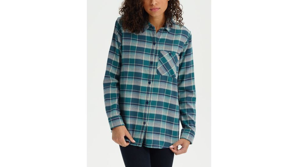 Burton Grace Ls Woven - Womens, Balsam Sunset Plaid, Small, 14057107301S
