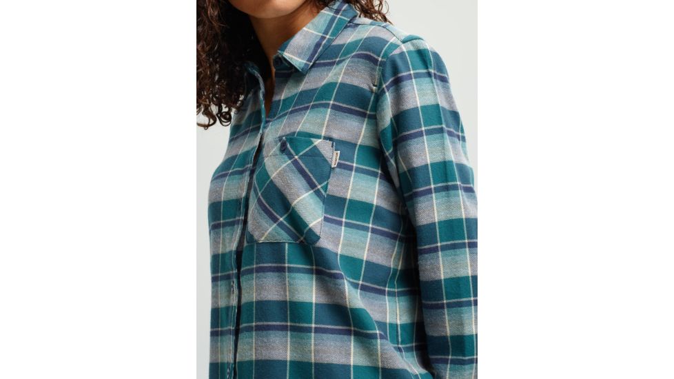Burton Grace Ls Woven - Womens, Balsam Sunset Plaid, Small, 14057107301S