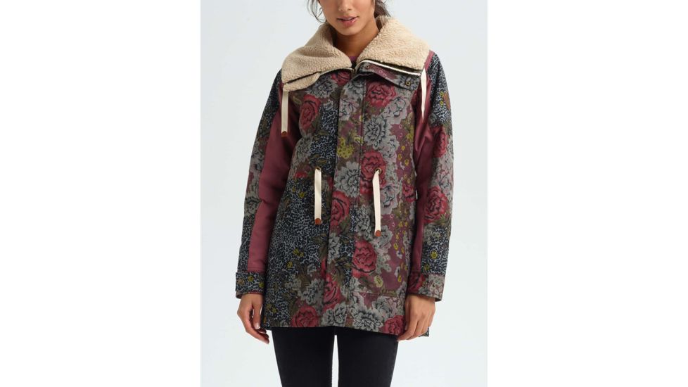 Burton Hazelton Jacket - Womens, Cheetah Floral / Rose Brown, Medium, 14109105650-M