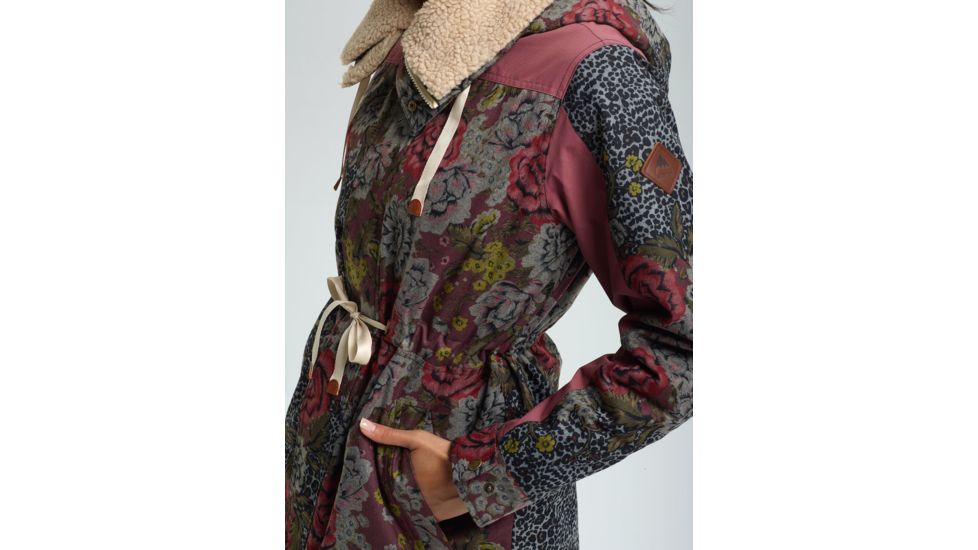 Burton Hazelton Jacket - Womens, Cheetah Floral / Rose Brown, Medium, 14109105650-M
