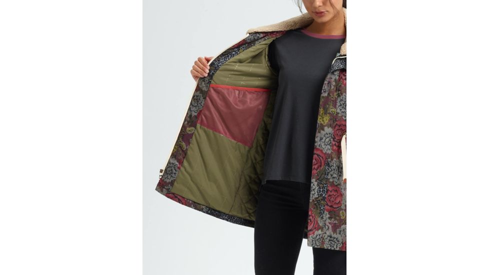 Burton Hazelton Jacket - Womens, Cheetah Floral / Rose Brown, Medium, 14109105650-M