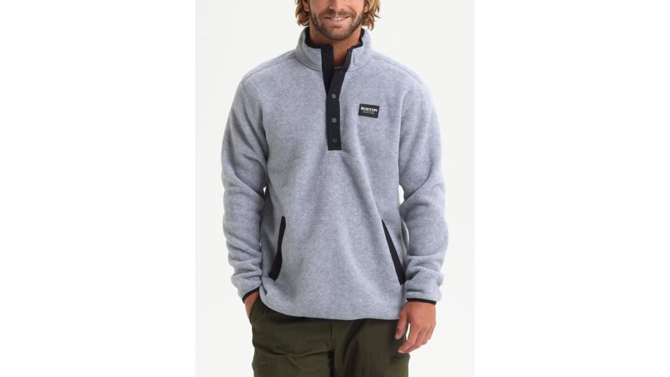 Burton Hearth Anorak Jacket - Mens, Gray Heather, Small, 17350106020-S