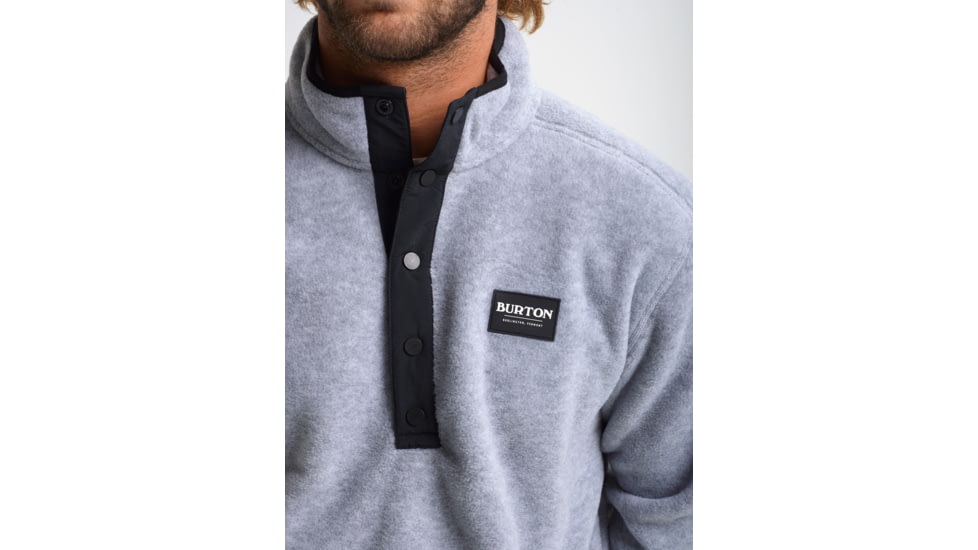 Burton Hearth Anorak Jacket - Mens, Gray Heather, Small, 17350106020-S