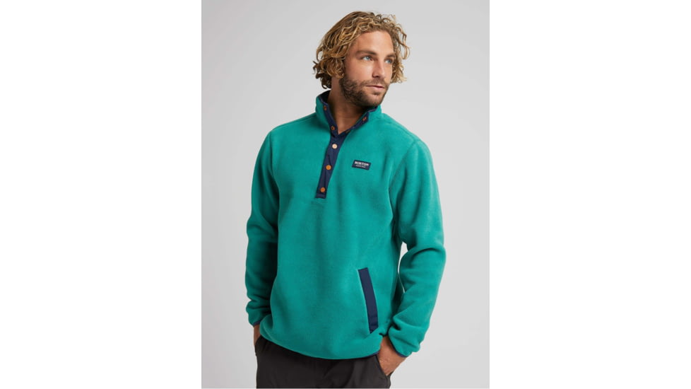 Burton Hearth Fleece Pullover - Mens, Antique Green, Small, 17350108301-S