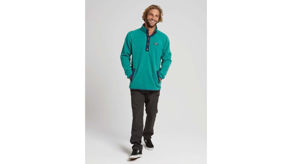 Burton Hearth Fleece Pullover - Mens, Antique Green, Small, 17350108301-S