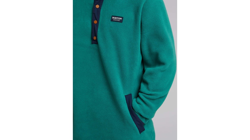 Burton Hearth Fleece Pullover - Mens, Antique Green, Small, 17350108301-S