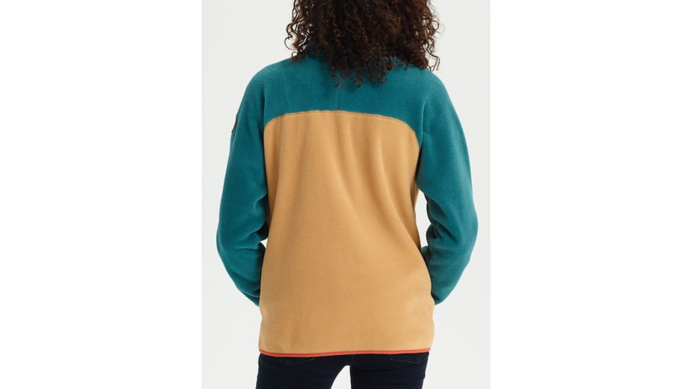Burton Hearth Fleece Pullover - Womens, Balsam/Camel, Small, 17338104301S