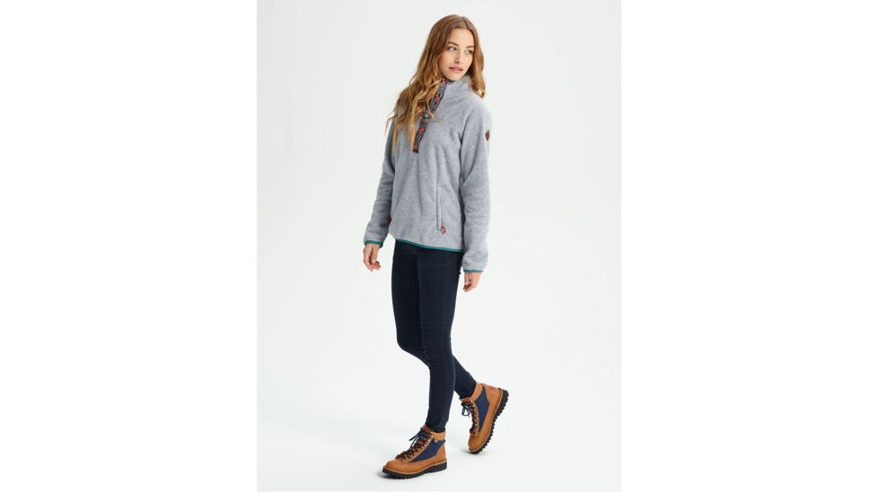 Burton Hearth Fleece Pullover - Womens, Gray Heather, Extra Small, 17338104020XS