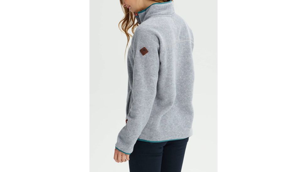 Burton Hearth Fleece Pullover - Womens, Gray Heather, Extra Small, 17338104020XS