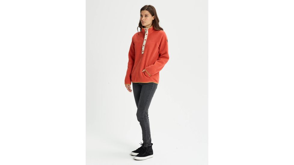 Burton Hearth Fleece Pullover - Womens, Hot Sauce, Medium, 17338104600M