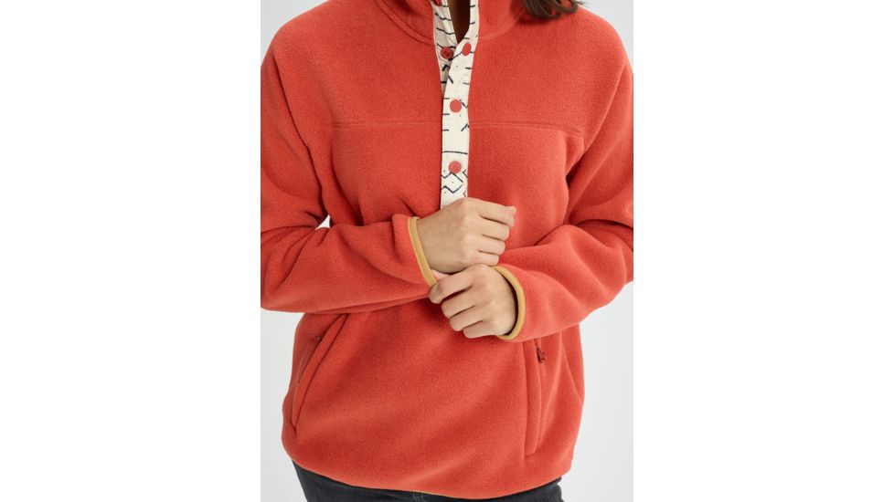 Burton Hearth Fleece Pullover - Womens, Hot Sauce, Medium, 17338104600M